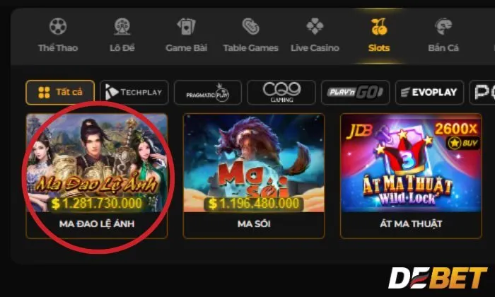 Ma Đao Lệ Ảnh Debet là một trong những game slot hấp dẫn với bet thủ