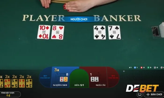 Người chơi có thể chơi live RNG Baccarat Debet mọi lúc mọi nơi