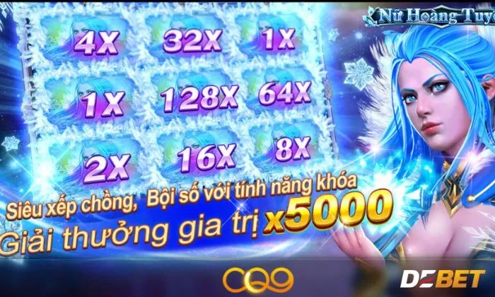 Giao diện bắt mắt của Snow Queen Debet