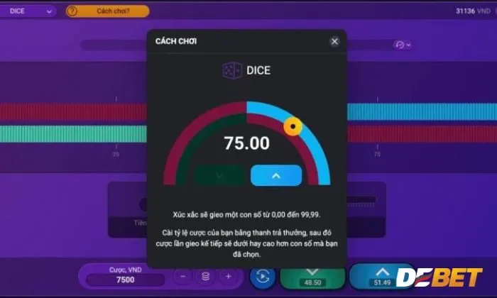 Cần nắm rõ luật chơi và cách chơi tung xúc xắc Debet